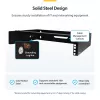 StarTech.com 2U Wandmontage-Netzwerkschrank – 14 Zoll tief (Low Profile) – 19 Zoll Patchpanel-Halterung für flache Server, IT-Geräte, Netzwerk-Switches – 35 kg Tragfähigkeit, Schwarz