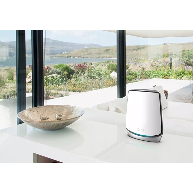 NETGEAR Orbi RBK853 AX6000 WiFi 6 Mesh System Tri-Band (2,4 GHz / 5 GHz / 5 GHz) Wi-Fi 6 (802.11ax) Grau 4 Intern