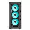PC-Gehäuse DeepCool CC560 V2 Midi Tower Schwarz — ATX/microATX, Tempered Glass, RGB-Front, 360mm-Front-Radiator, 370mm-GPU