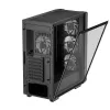 PC-Gehäuse DeepCool CC560 V2 Midi Tower Schwarz — ATX/microATX, Tempered Glass, RGB-Front, 360mm-Front-Radiator, 370mm-GPU