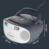 Tragbarer Ghettoblaster Reflexion RCR2260DAB weiß/grau mit DAB+/UKW-Tuner und CD-Player