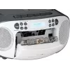 Tragbarer Ghettoblaster Reflexion RCR2260DAB weiß/grau mit DAB+/UKW-Tuner und CD-Player