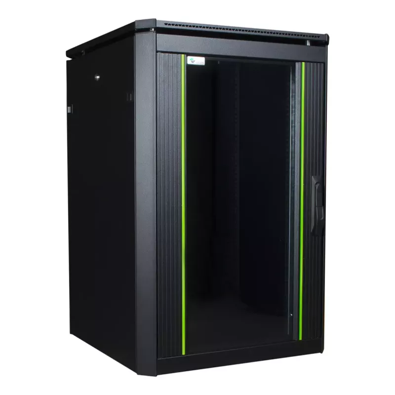 Freistehendes Rack LOGON RDL16U68BL 16U Schwarz 600 kg Tragkraft