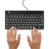 R-Go Tools Ergonomische Tastatur R-Go Compact Break, kompakte Tastatur mit Pausen-Software, QWERTZ (DE), kabelgebunden, schwarz
