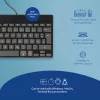 R-Go Tools Ergonomische Tastatur R-Go Compact Break, kompakte Tastatur mit Pausen-Software, QWERTZ (DE), kabelgebunden, schwarz