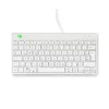 R-Go Tools Ergonomische Tastatur R-Go Compact Break, kompakte Tastatur mit Pausen-Software, QWERTZ (DE), kabelgebunden, weiß