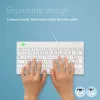 R-Go Tools Ergonomische Tastatur R-Go Compact Break, kompakte Tastatur mit Pausen-Software, QWERTZ (DE), kabelgebunden, weiß