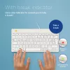 R-Go Tools Ergonomische Tastatur R-Go Compact Break, kompakte Tastatur mit Pausen-Software, QWERTZ (DE), kabelgebunden, weiß
