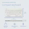 R-Go Tools Ergonomische Tastatur R-Go Compact Break, kompakte Tastatur mit Pausen-Software, QWERTZ (DE), kabelgebunden, weiß