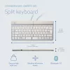R-Go Tools Ergonomische Tastatur R-Go Split Break mit Pausensoftware, ergonomische geteilte Tastatur, QWERTZ (DE), Bluetooth, weiß