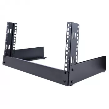 StarTech.com 2-Pfosten 4HE Desktop-Server-Rack, kleines offenes 19-Zoll-Computer-Rack, kompaktes Netzwerk-Rack für AV-/Studio-/Daten-/IT-Geräte – freistehendes Zwei-Pfosten-Rack für Zuhause/Büro
