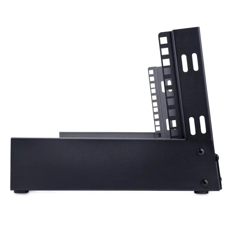 StarTech.com 2-Pfosten 4HE Desktop-Server-Rack, kleines offenes 19-Zoll-Computer-Rack, kompaktes Netzwerk-Rack für AV-/Studio-/Daten-/IT-Geräte – freistehendes Zwei-Pfosten-Rack für Zuhause/Büro