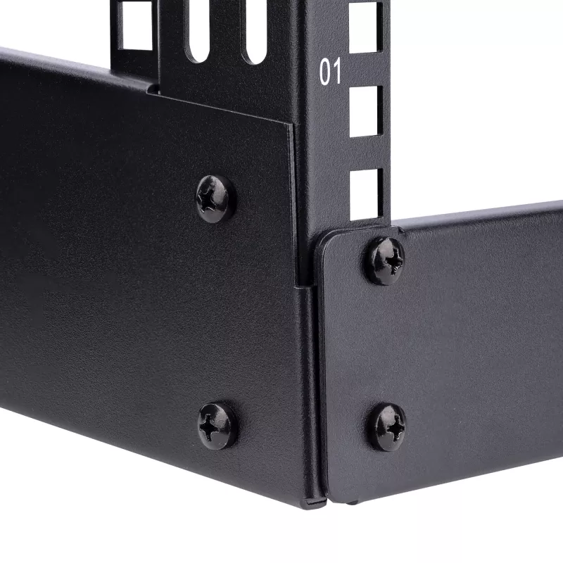 StarTech.com 2-Pfosten 4HE Desktop-Server-Rack, kleines offenes 19-Zoll-Computer-Rack, kompaktes Netzwerk-Rack für AV-/Studio-/Daten-/IT-Geräte – freistehendes Zwei-Pfosten-Rack für Zuhause/Büro