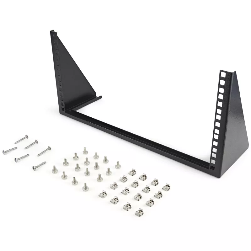 StarTech.com 5U vertikale Wandhalterung - 19 Zoll Low-Profile offener Wandmontagebügel - Netzwerk-/Serverraum-/Daten-/AV-/IT-/Patchpanel-/Kommunikations-/Computergeräte - mit Käfigmuttern/Schrauben