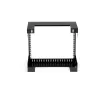 StarTech.com 8U 19 Zoll Wandmontage-Netzwerkrack – 12 Zoll tiefes 2-Pfosten-Open-Frame-Serverraumrack für Daten-/AV-/IT-/Computerausrüstung/Patchfeld mit Käfigmuttern und Schrauben, 135 lb Tragfähigkeit, Schwarz (RK812WALLO)