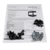 StarTech.com 8U 19 Zoll Wandmontage-Netzwerkrack – 12 Zoll tiefes 2-Pfosten-Open-Frame-Serverraumrack für Daten-/AV-/IT-/Computerausrüstung/Patchfeld mit Käfigmuttern und Schrauben, 135 lb Tragfähigkeit, Schwarz (RK812WALLO)