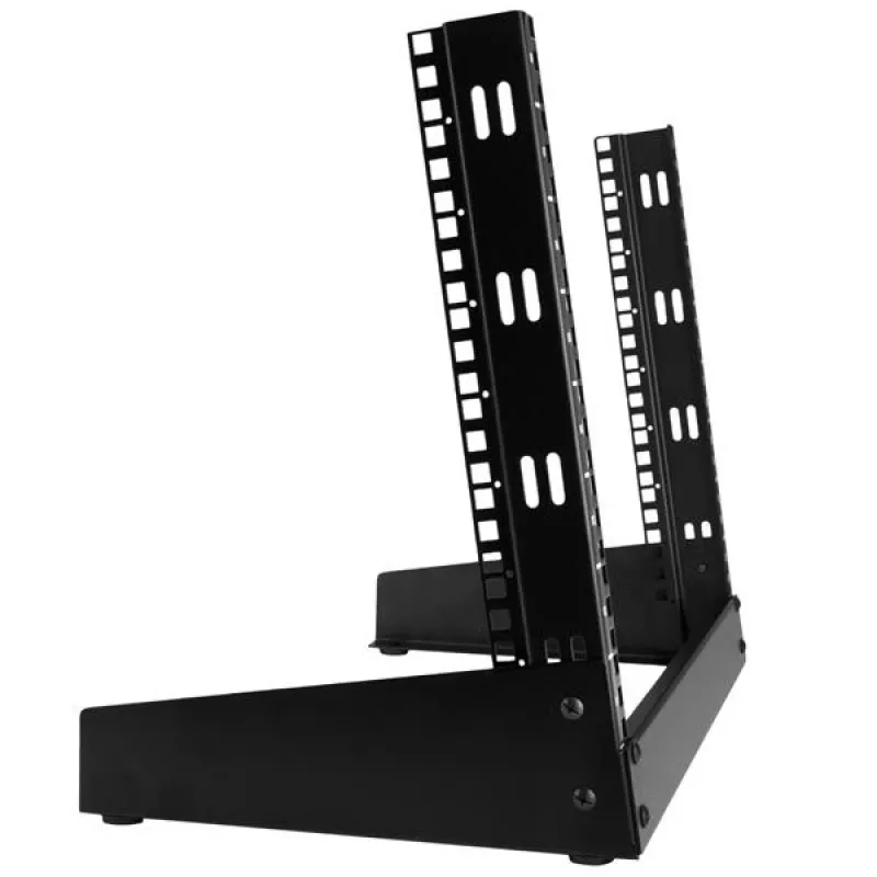 StarTech.com 2-Post 8U Desktop-Server-Rack, kleines Open-Frame 19-Zoll-Computer-Rack, kompaktes Netzwerk-Rack für AV-/Studio-/Daten-/IT-Equipment – freistehendes Zwei-Pfosten-Rack für Zuhause/Büro