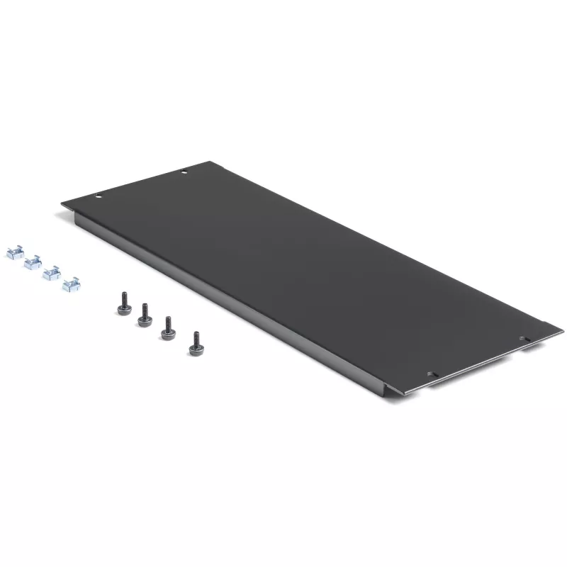 StarTech.com 4U Blancoverte für 19-Zoll-Rack, Gehäuse & Schränke, Rack-Mount-Blancoverte für Server-/Netzwerk-Racks, 4HE Rackblende, Vollabdeckung, Stahl