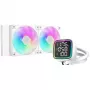 Flüssigkeitskühler DeepCool LD240 Weiß 240-mm-Radiator mit RGB-Lüftern