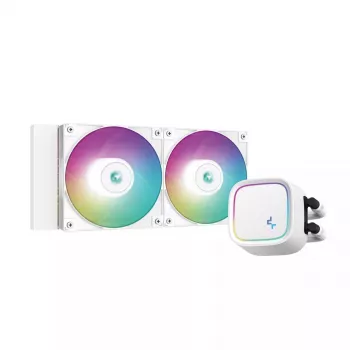 All-in-One-Flüssigkeitskühler DeepCool LE520 WH – 120-mm-Lüfter, 220 W TDP, Weiß, unterstützt LGA 1150/1151/1155/1200/1700 und AM4/AM5