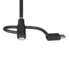 StarTech.com 1m Robustes USB-Multi-Ladekabel, USB auf Lightning/Micro-USB/Type-C, Apple MFi zertifiziert, Aramid-Mantel, universelles 3-in-1 USB-Ladekabel für iPhone/iPad/Android