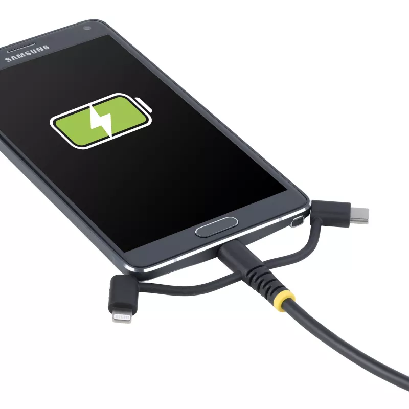 StarTech.com 1m Robustes USB-Multi-Ladekabel, USB auf Lightning/Micro-USB/Type-C, Apple MFi zertifiziert, Aramid-Mantel, universelles 3-in-1 USB-Ladekabel für iPhone/iPad/Android