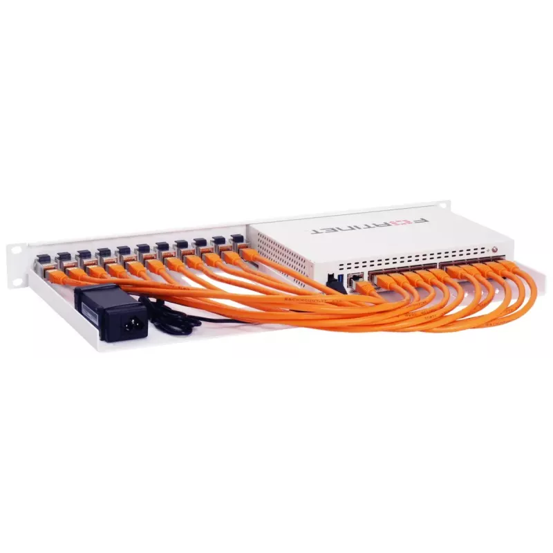 Rackmount.IT Rackmontage-Kit für FortiGate 60E / 61E geschirmt / industriell