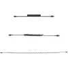StarTech.com 1m (3ft) USB auf Lightning Kabel, MFi zertifiziert, spiralförmiges iPhone Ladekabel, Schwarz, strapazierfähiger TPE-Mantel Aramidfaser, robustes Spiralkabel Lightning