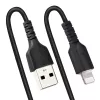 StarTech.com 1m (3ft) USB auf Lightning Kabel, MFi zertifiziert, spiralförmiges iPhone Ladekabel, Schwarz, strapazierfähiger TPE-Mantel Aramidfaser, robustes Spiralkabel Lightning