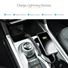 StarTech.com 1m (3ft) USB auf Lightning Kabel, MFi zertifiziert, spiralförmiges iPhone Ladekabel, Schwarz, strapazierfähiger TPE-Mantel Aramidfaser, robustes Spiralkabel Lightning