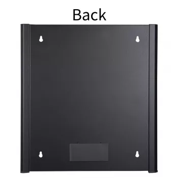 Wandmontagerack LOGON RWM12U45BL 12U Schwarz Schlüsselschloss Kabelmanagement