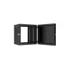 Lanview RWP12U45BL-D Rack-Schrank 12U Wandmontage-Rack Schwarz