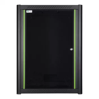 Wandmontiertes Rack LOGON RWP16U45BL 16U Schwarz Schlüsselschloss