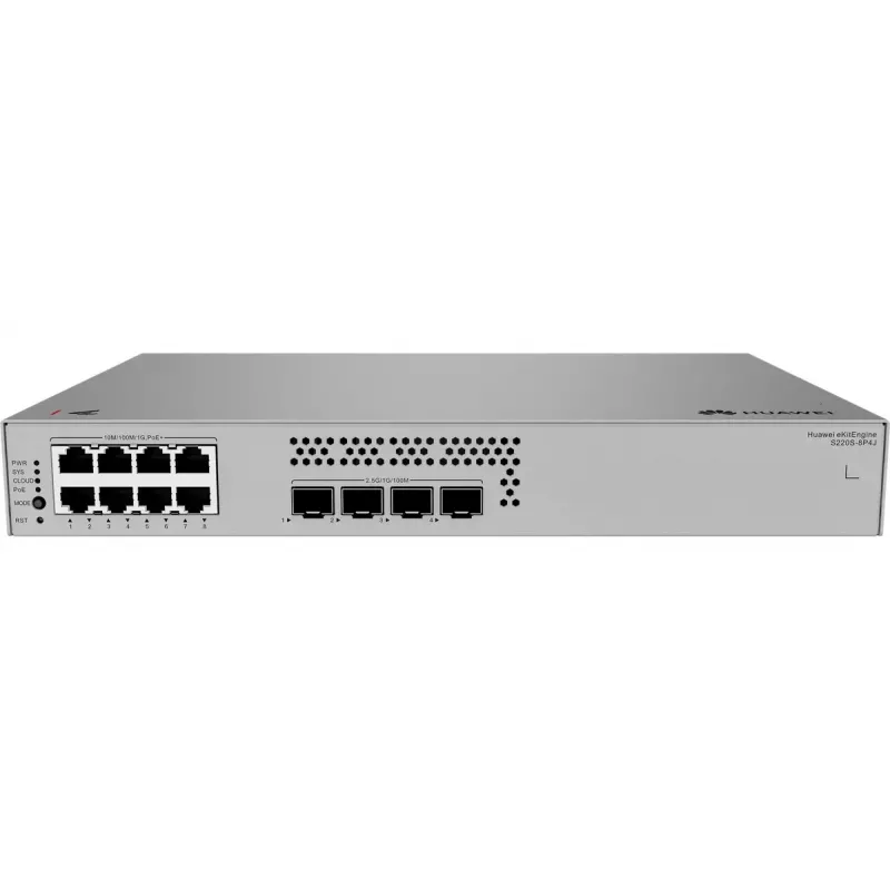 Managed Switch HUAWEI S220S-8P4J L2 Gigabit Ethernet 8 Ports PoE 1U