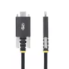 StarTech.com 2 m USB-C-Ladekabel, seitliche Schraubverriegelung, 240 W (5 A) PD EPR, zweischichtiger Silikon-/Flechtmantel, USB-2.0-Laptop-Ladekabel, USB-IF-zertifiziert, robustes USB-C-Ladekabel