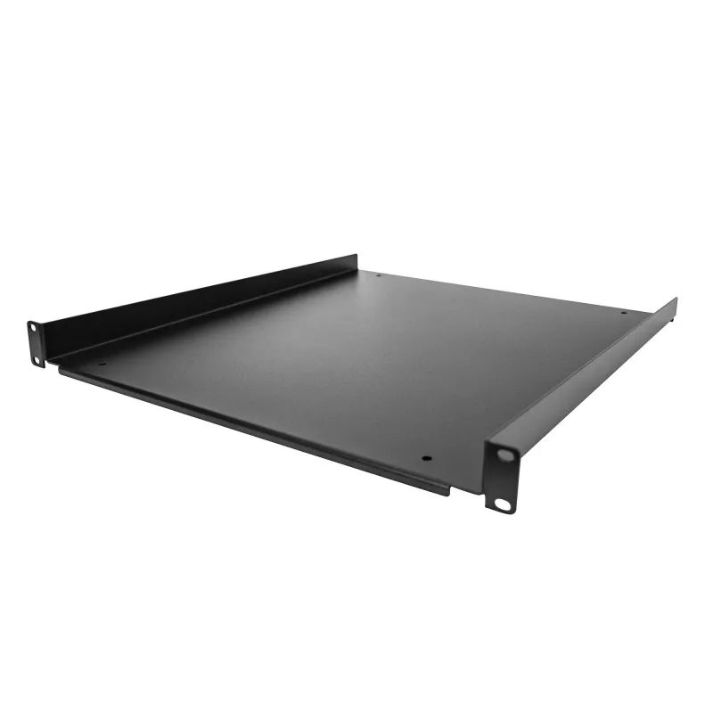 StarTech.com 1U Server-Rack-Einlegeboden – universeller auskragender Rack-Mount-Einlegeboden für 19-Zoll-Netzwerkausrüstungs-Rack und -Schrank – langlebiges Design – Tragfähigkeit 55 lb/25 kg – 20 Zoll tiefes Fach