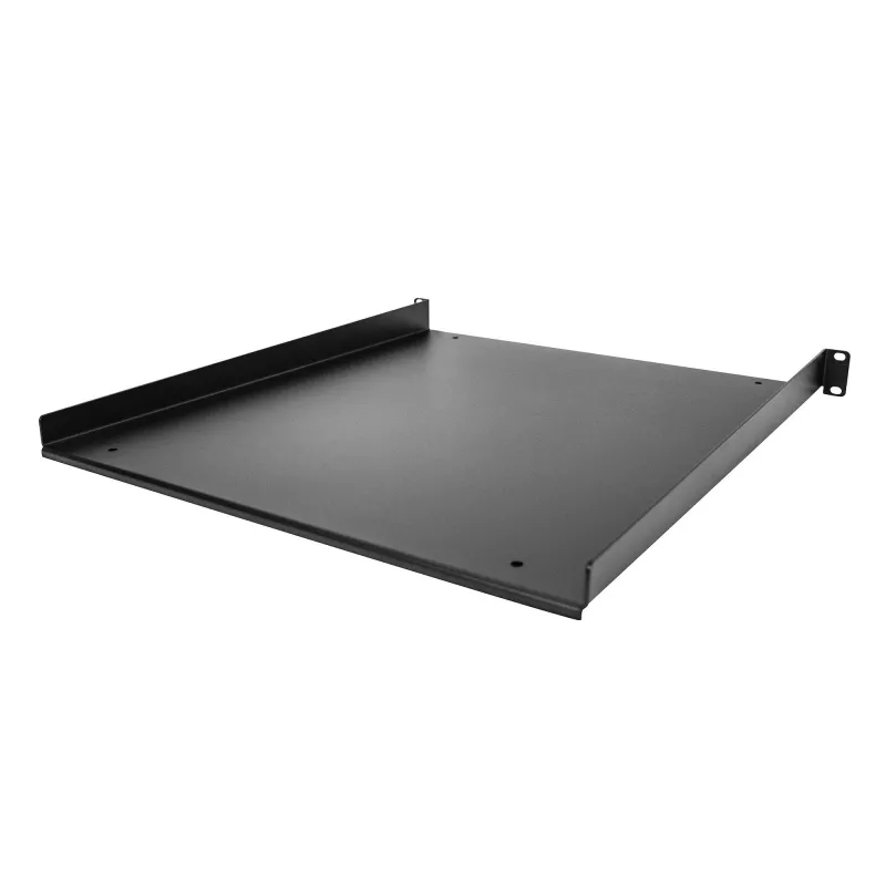 StarTech.com 1U Server-Rack-Einlegeboden – universeller auskragender Rack-Mount-Einlegeboden für 19-Zoll-Netzwerkausrüstungs-Rack und -Schrank – langlebiges Design – Tragfähigkeit 55 lb/25 kg – 20 Zoll tiefes Fach