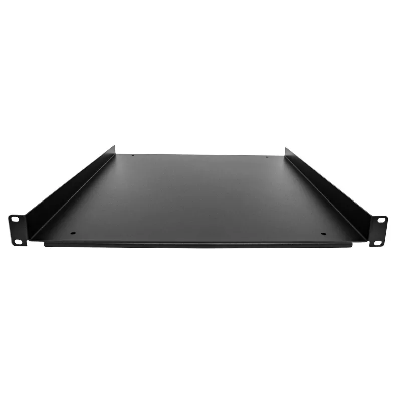 StarTech.com 1U Server-Rack-Einlegeboden – universeller auskragender Rack-Mount-Einlegeboden für 19-Zoll-Netzwerkausrüstungs-Rack und -Schrank – langlebiges Design – Tragfähigkeit 55 lb/25 kg – 20 Zoll tiefes Fach