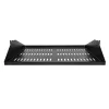 StarTech.com 2U Server-Rack-Regal, mittig montiertes universelles belüftetes Rackmount-Auslegerblech für 19-Zoll-Netzwerkschrank, robuste Stahlausführung, 91 kg Tragfähigkeit, 356 mm Tiefe, Schwarz