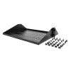 StarTech.com 2U Server-Rack-Regal, mittig montiertes universelles belüftetes Rackmount-Auslegerblech für 19-Zoll-Netzwerkschrank, robuste Stahlausführung, 91 kg Tragfähigkeit, 356 mm Tiefe, Schwarz