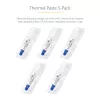 StarTech.com Wärmeleitpaste, 5er-Pack wiederverschließbare Spritzen (je 1,5 g), Metalloxid-Verbindung, Wärmeleitpaste für CPU-Kühlkörper