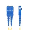 StarTech.com 3m LC zu SC (UPC) OS2 Singlemode Duplex Glasfaserkabel, 9/125µm, 100G, biegeunempfindlich, geringe Einfügedämpfung – LSZH Glasfaser-Patchkabel