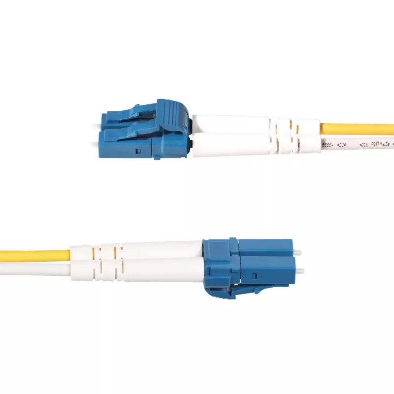StarTech.com 3m LC zu SC (UPC) OS2 Singlemode Duplex Glasfaserkabel, 9/125µm, 100G, biegeunempfindlich, geringe Einfügedämpfung – LSZH Glasfaser-Patchkabel