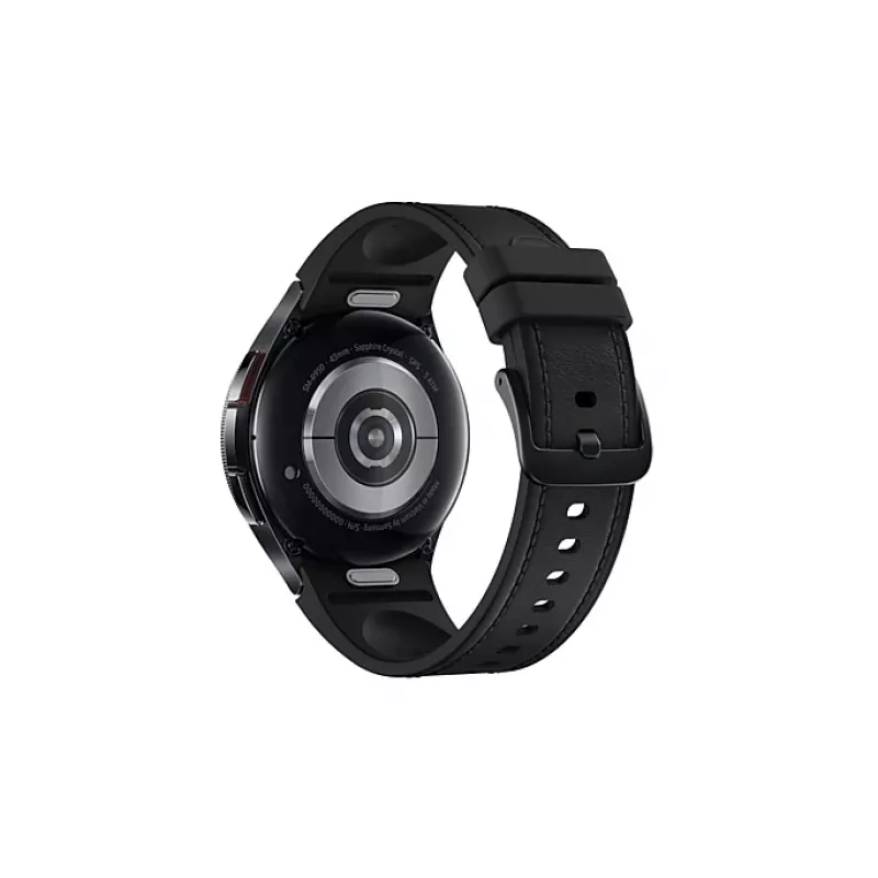 Samsung Galaxy Watch6 Classic SM-R950NZKADBT Smartwatch / Sportuhr 3,3 cm (1,3 Zoll) OLED 43 mm Digital 432 x 432 Pixel Touchscreen Schwarz Wi-Fi GPS (Satellit)