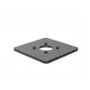 Ergonomic Solutions SpacePole POS 150x150mm Grundplatte 5mm, POS-Platte, Schwarz, Metall, 150 mm, 150 mm, 12 mm