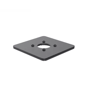 Ergonomic Solutions SpacePole POS 150x150mm Grundplatte 5mm, POS-Platte, Schwarz, Metall, 150 mm, 150 mm, 12 mm