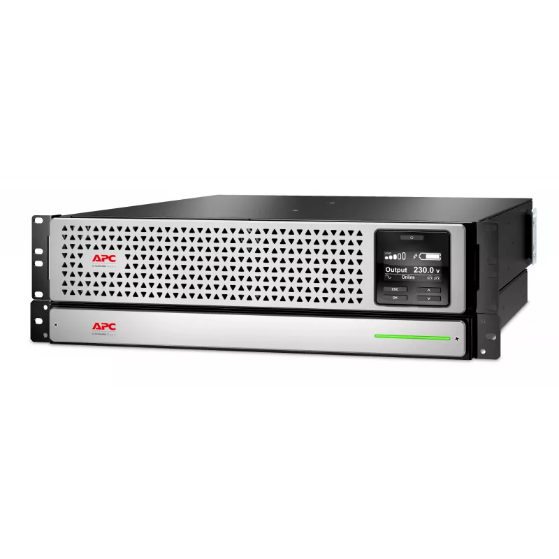 APC Smart-UPS On-Line, 1500VA, Rackmount 3U, 230V, 8x C13 IEC-Ausgänge, SmartSlot, verlängerte Überbrückungszeit, mit Rackschienen, mit externem Lithium-Ionen-Akku