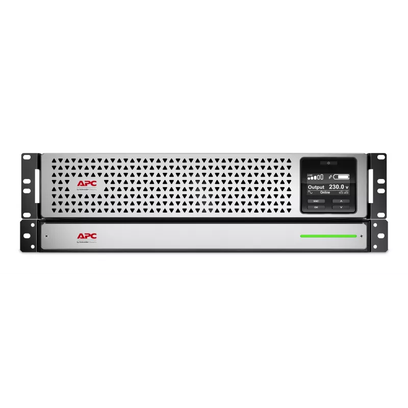 APC Smart-UPS On-Line, 1500VA, Rackmount 3U, 230V, 8x C13 IEC-Ausgänge, SmartSlot, verlängerte Überbrückungszeit, mit Rackschienen, mit externem Lithium-Ionen-Akku