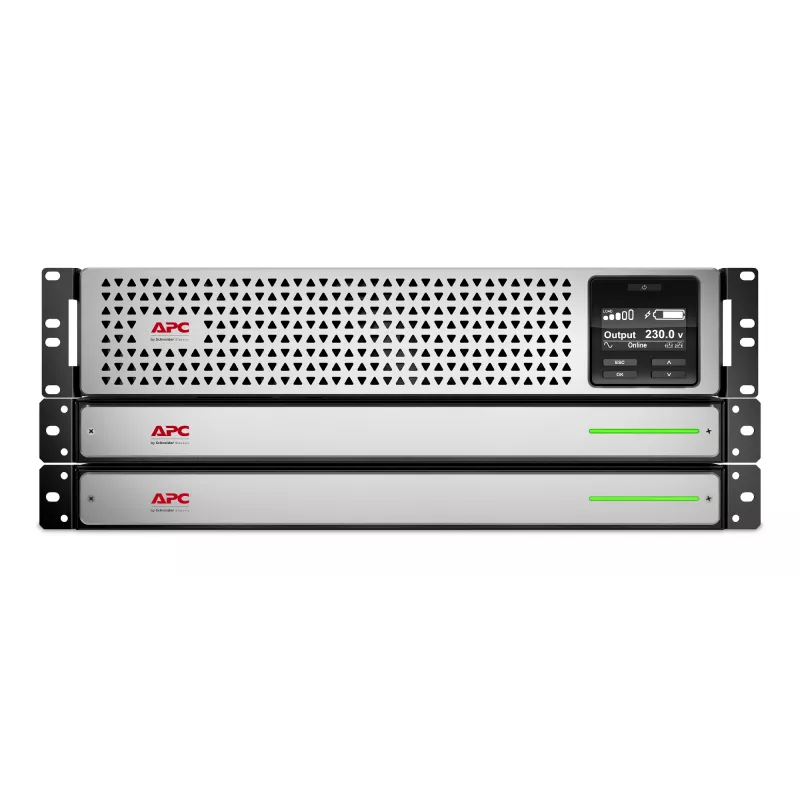 APC Smart-UPS On-Line, 1500VA, Rackmount 3U, 230V, 8x C13 IEC-Ausgänge, SmartSlot, verlängerte Überbrückungszeit, mit Rackschienen, mit externem Lithium-Ionen-Akku