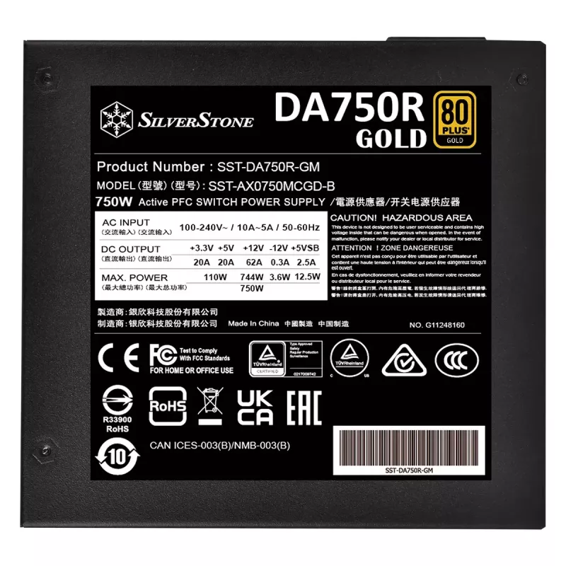 Netzteil Silverstone SST-DA750R-GMA 750 W